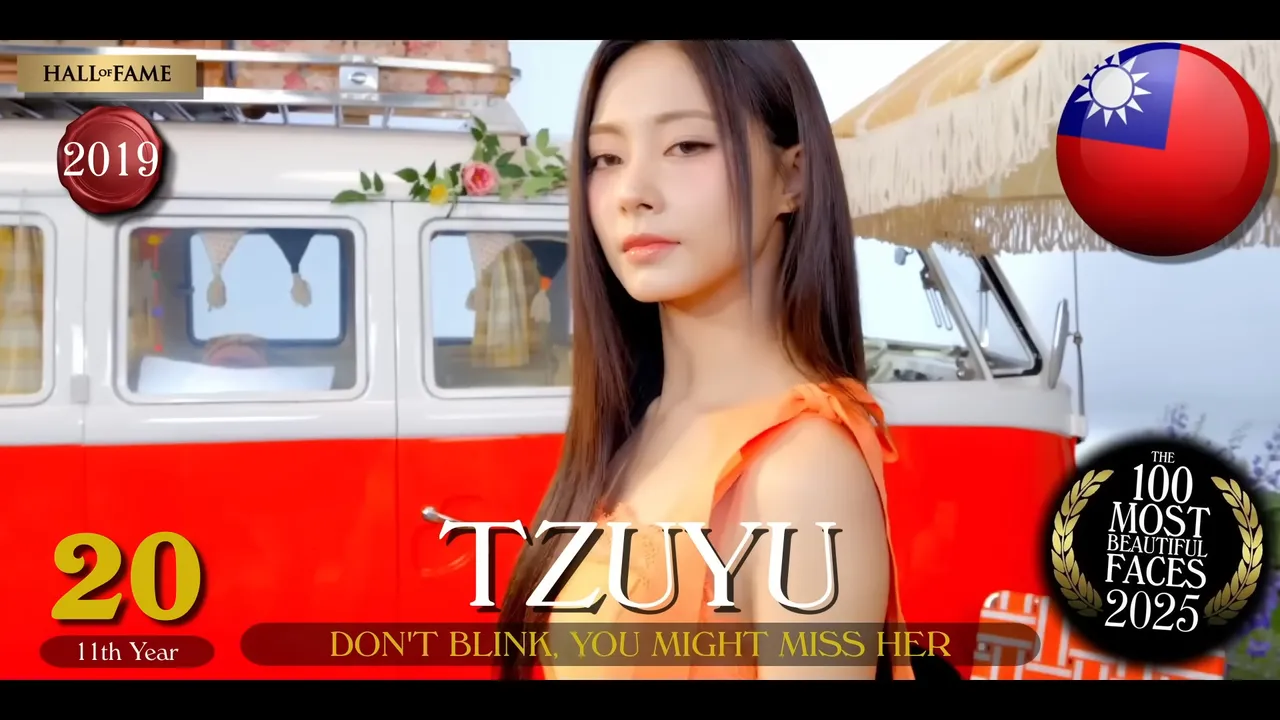 周子瑜排名20名。翻摄自TC Candler YouTube