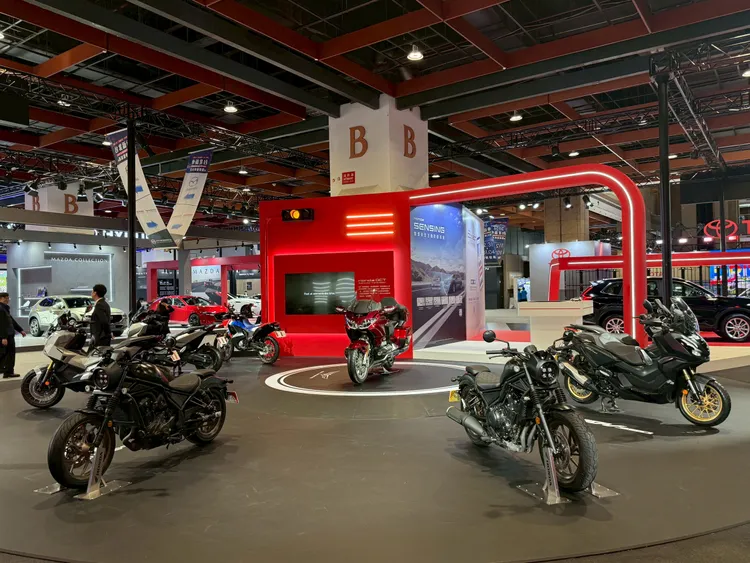 Honda在車展現場亦同步展出完整二輪陣容。林浩昇攝