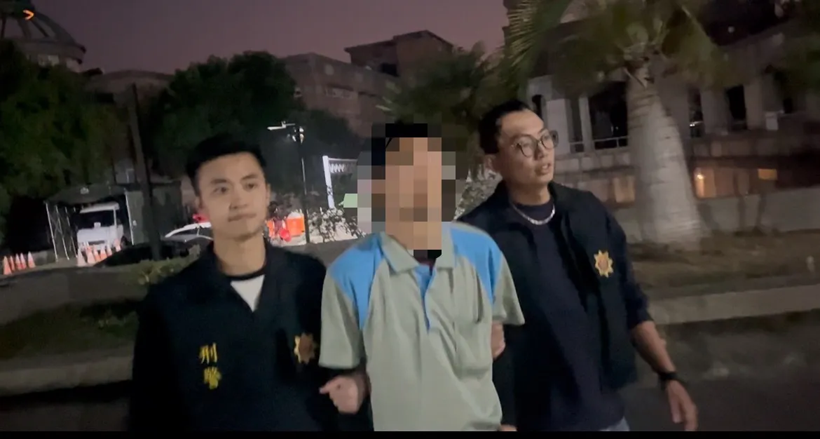 罗男遭警方逮捕移送法办。民众提供