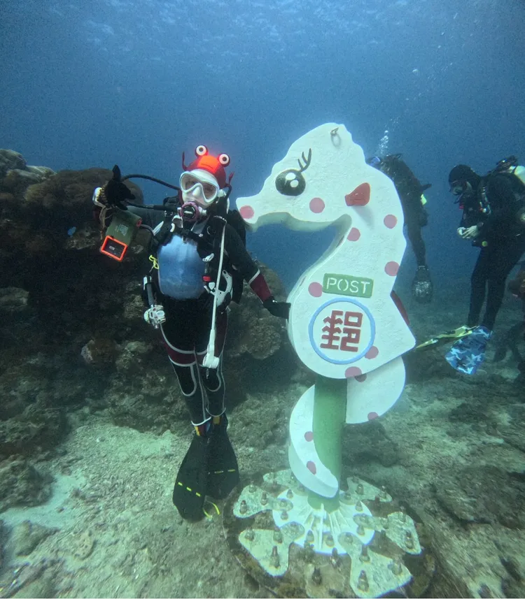 錦雯第六年在綠島跨年。民視提供