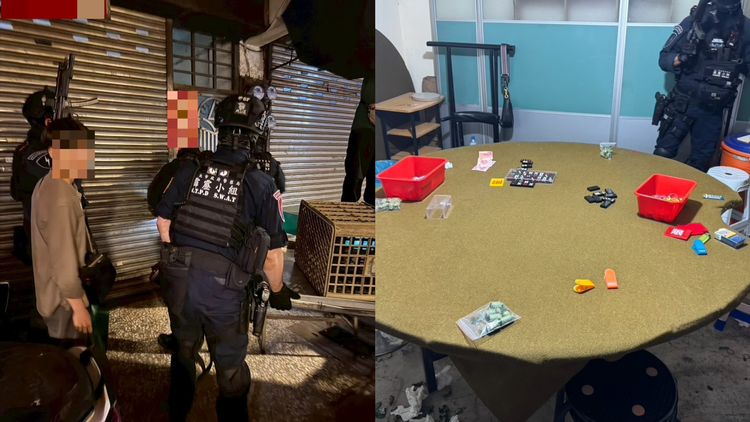 天九牌賭場暗藏菜市場!板橋警攻堅逮21人 賭客捶心肝:輸錢又被抓