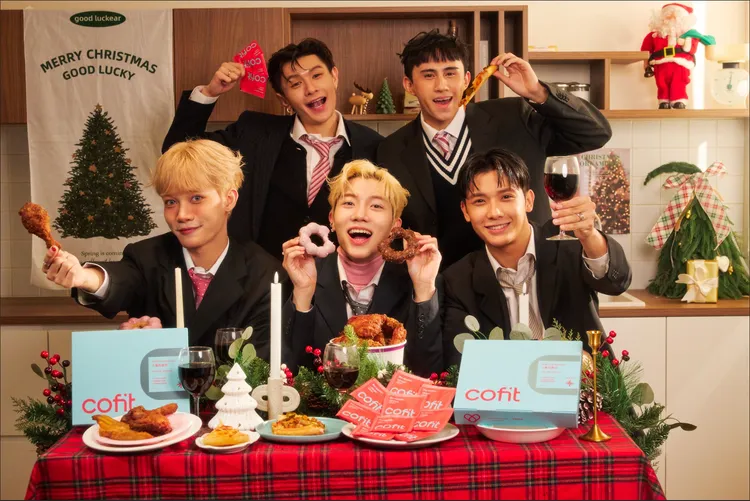 線上營養師平台與男團VERA合作。Cofit提供