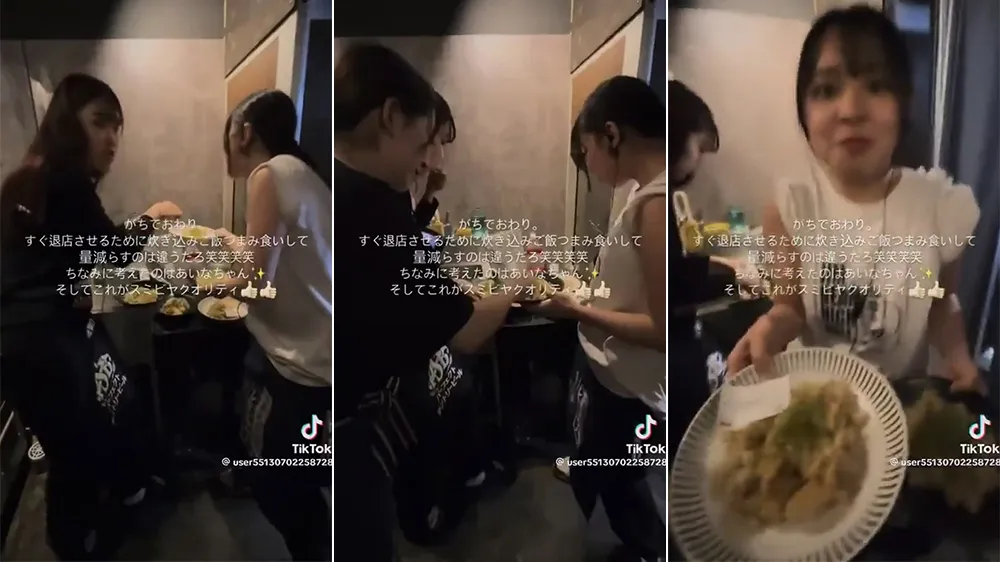 女员工「徒手抓餐塞入口」再出餐　恶搞减量要你快点吃完快点滚