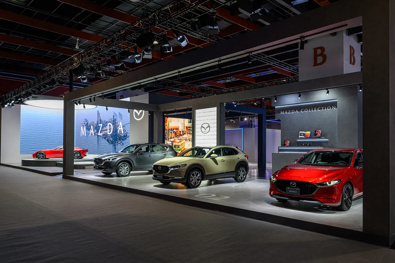「自在风格」展区聚焦MAZDA3、CX-30与CX-5，展现品牌在房车、跨界休旅与主流SUV级距的产品布局。业者提供
