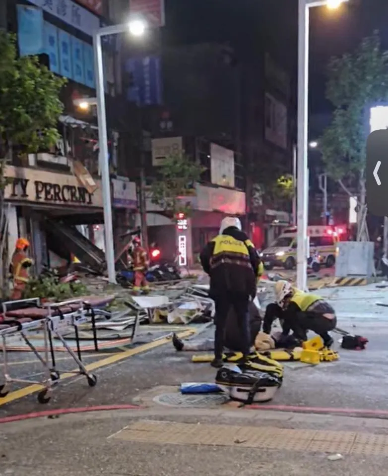 新北板桥府中商圈今（8）日凌晨发生一起气爆案，造成多名路人受伤。翻摄《我是板桥人》脸书