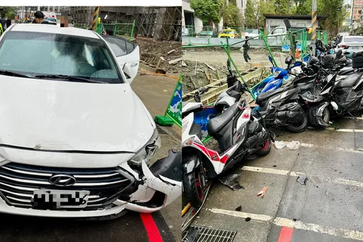 又是毒駕！板橋男無照恍惚逆向猛撞7機車　1騎士遭拖行多處骨折送醫