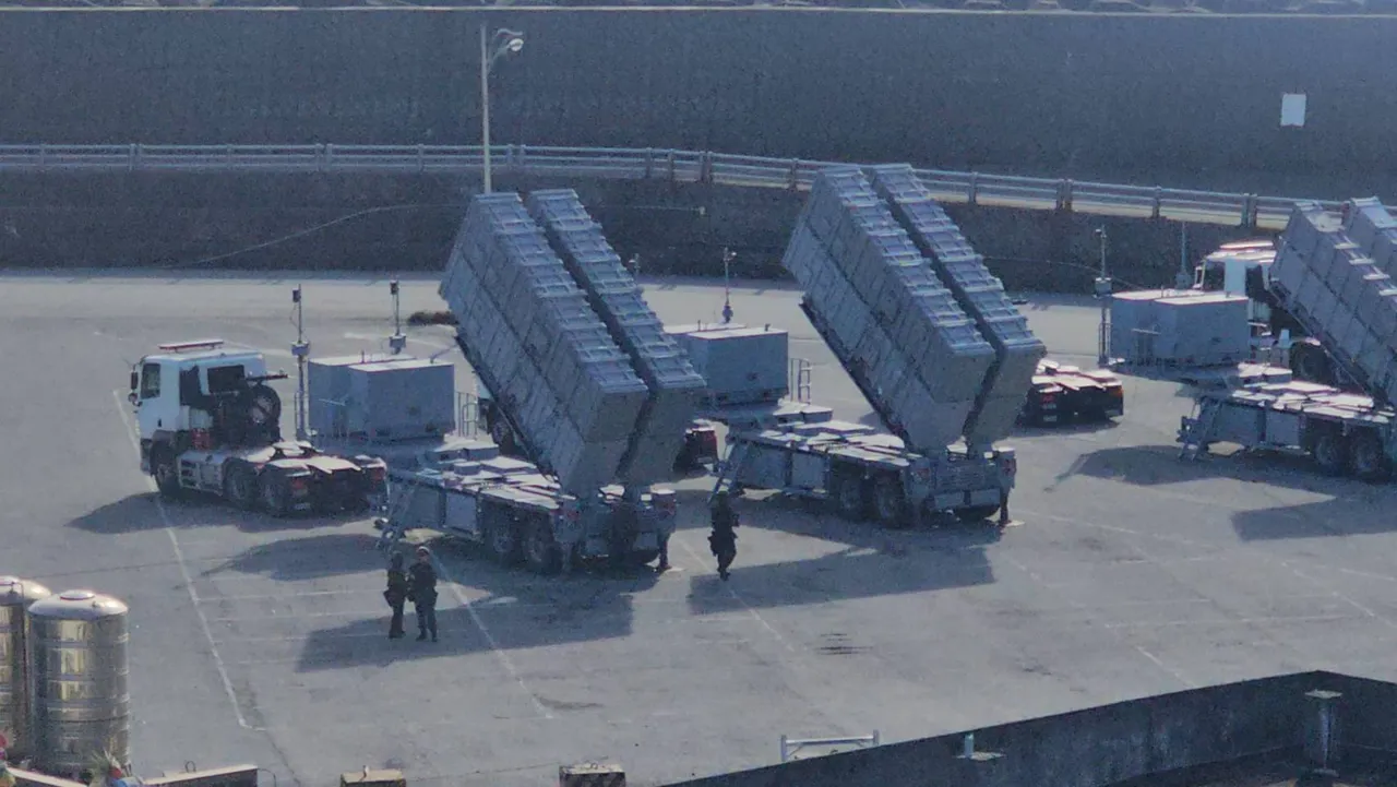 花莲港区部属雄三飞弹。民众提供