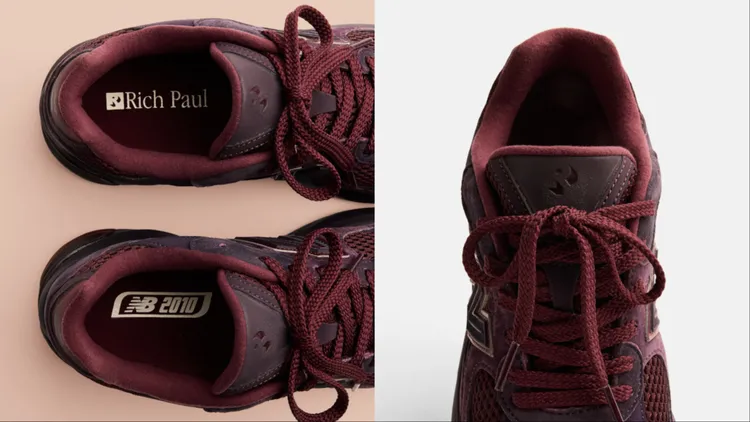 鞋舌與鞋墊上印有Rich Paul個人專屬Logo。品牌提供