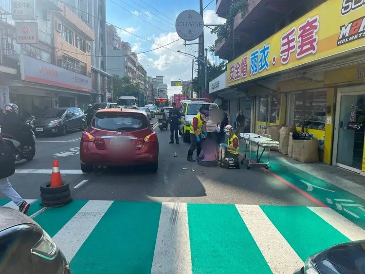 車禍現場。八德警分局提供
