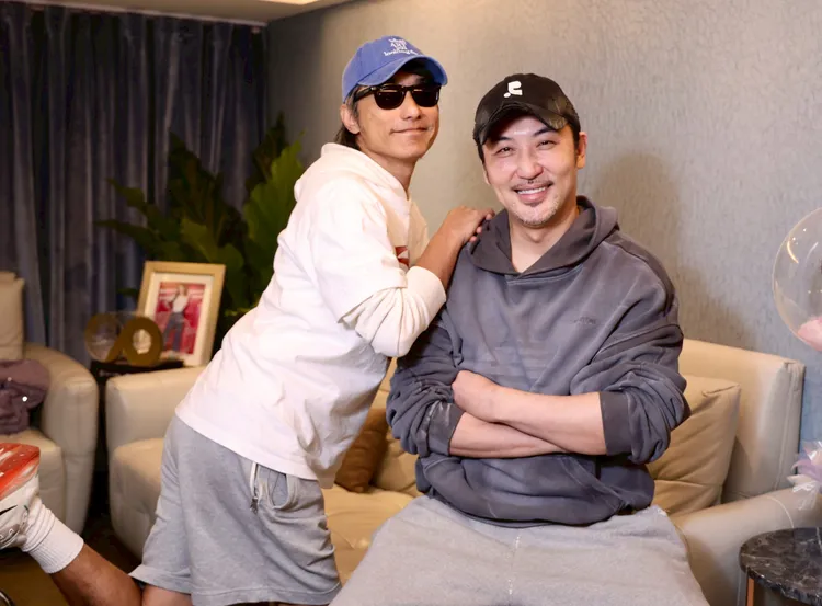 林立書（左）和《整形過後》顧問李進良相處很三八。莊宗達攝