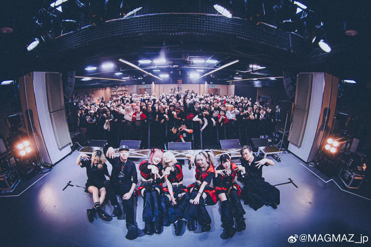 日本女團MAGMAZ上月23日在上海開唱，可能是近期最後一次和中國歌迷見面。翻攝MAGMAZ微博