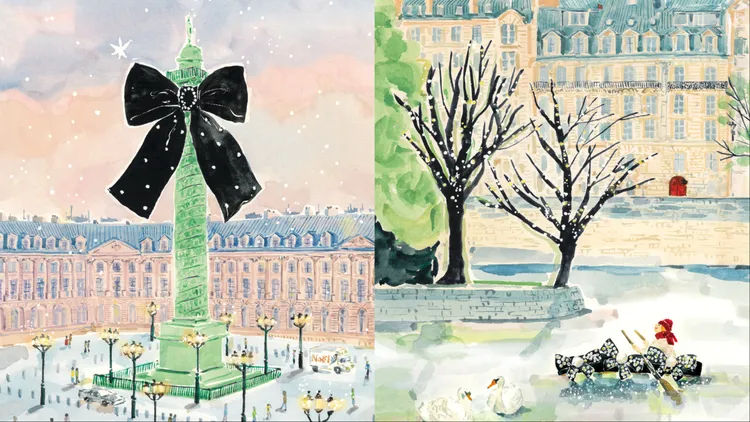 亞歷山卓與插畫家Nozomi Yuasa合作，將聖誕法式融入插畫之中。品牌提供