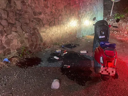 太麻里溪防汛道路死亡車禍　外籍男子騎機車自撞水泥牆送醫不治