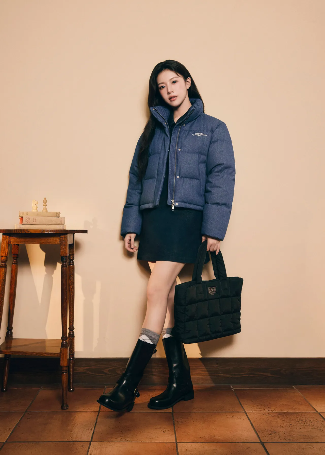 高允贞拍摄M+FG冬季形象广告。品牌提供