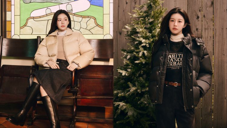 高允貞冬日造型每套都好燒 M+FG羽絨服、牛仔裙隨便穿都美