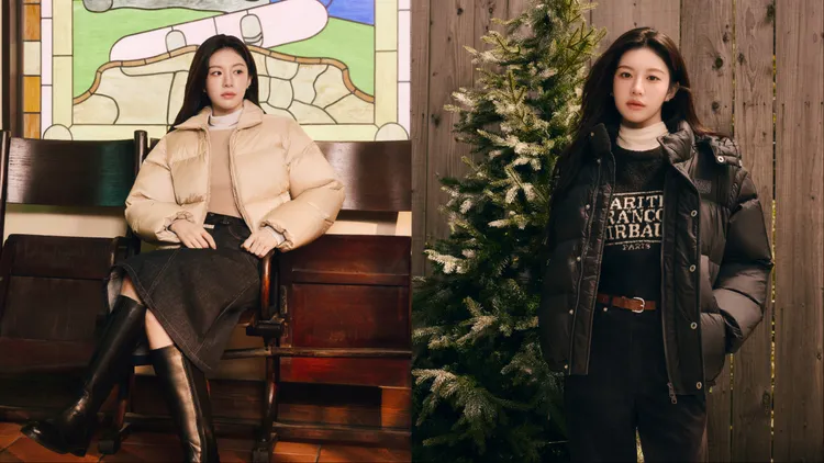 高允貞冬日造型每套都好燒　M+FG羽絨服、牛仔裙隨便穿都美