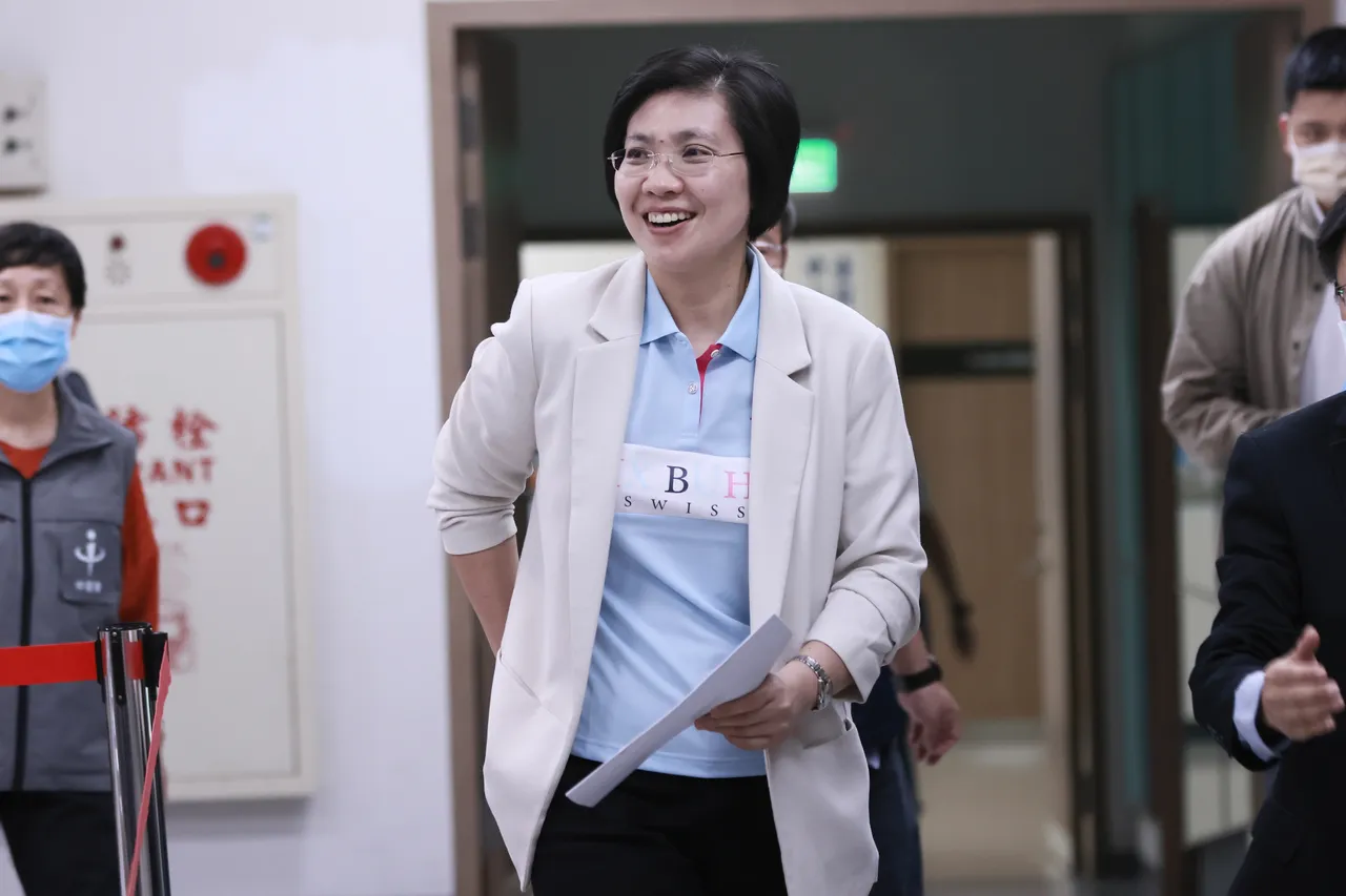 国民党立委徐欣莹。彭欣伟摄