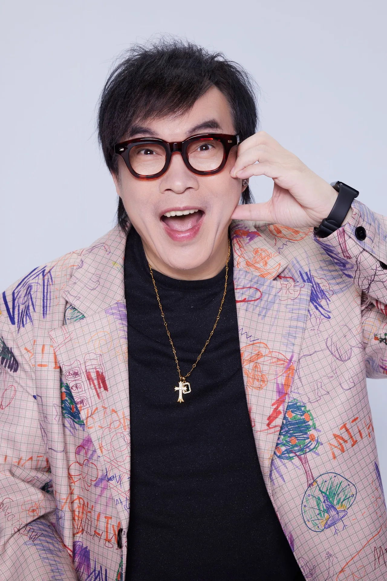 康康开玩笑称徐怀钰暗恋过他。中天提供