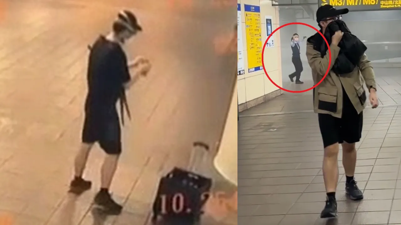 恐怖画面！张文犯后装路人逃跑　冷看四周「北捷人员也没发现」