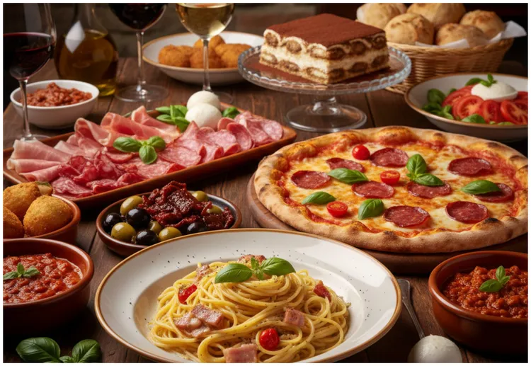 義大利料理深獲全球饕客喜愛。AI生成圖片