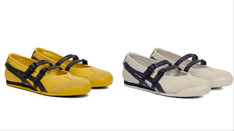 鬼塚虎MEXICO 66 TGRS鬼塚黃（左）、樺木白（右），各4280元。品牌提供