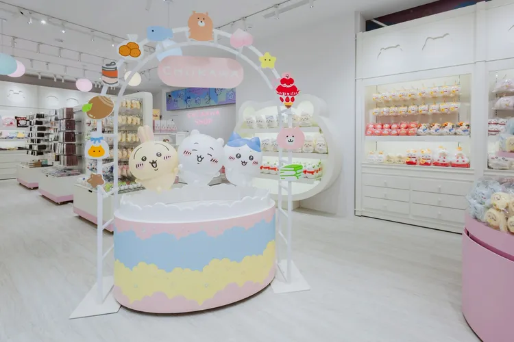 吉伊卡哇台北常設店「CHIIKAWA SHOP in TAIPEI」店內。0% TAIPEI提供