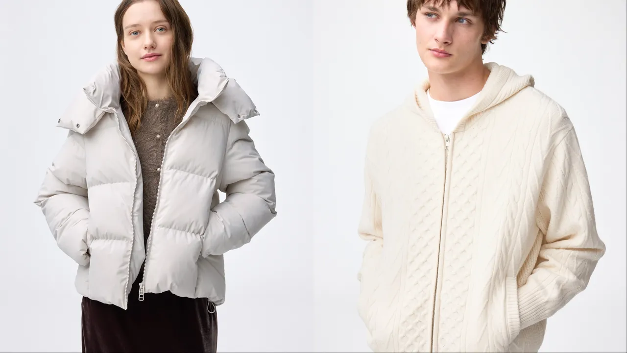 GU端出以「雲舞白Cloud Dancer」為主軸的穿搭提案。品牌提供