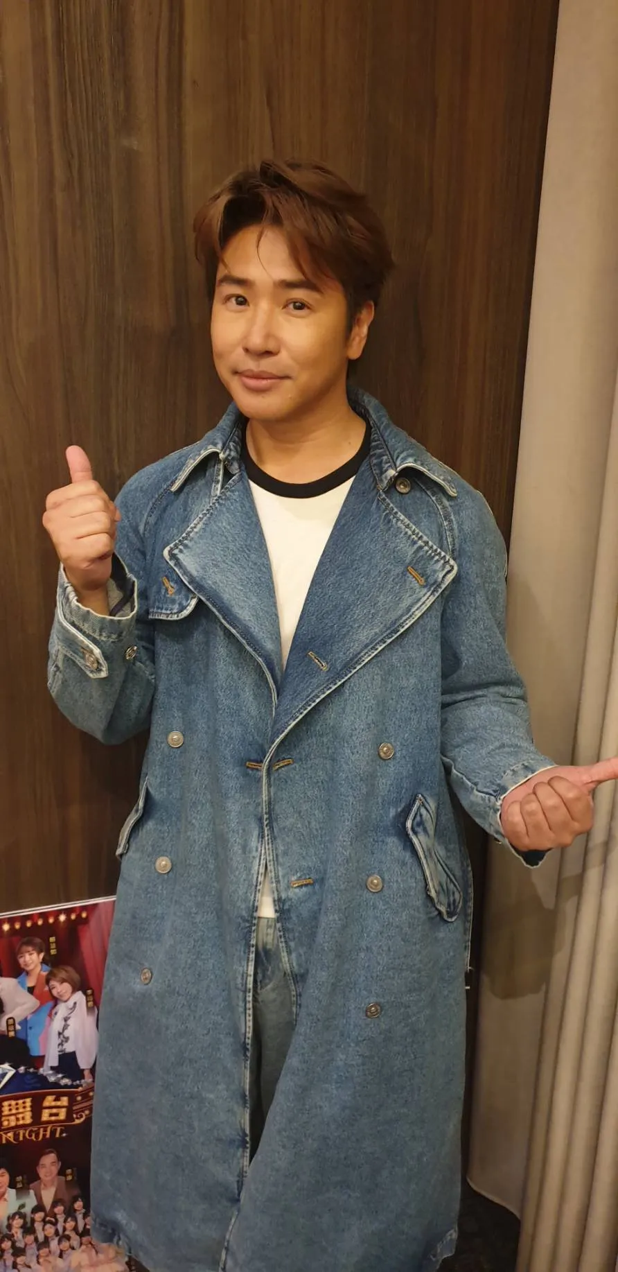 欧弟今天现身，身形明显瘦了一圈。张瑞振摄