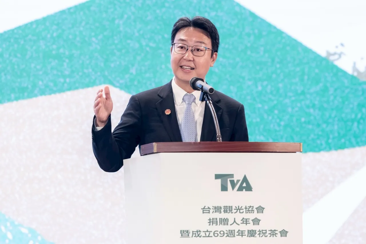 交通部长陈世凯出席台湾观光协会成立69周年年会。TVA提供