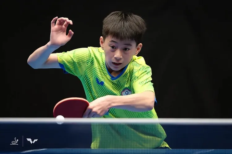 16歲的郭冠宏今年大放異彩。翻攝WTT官網