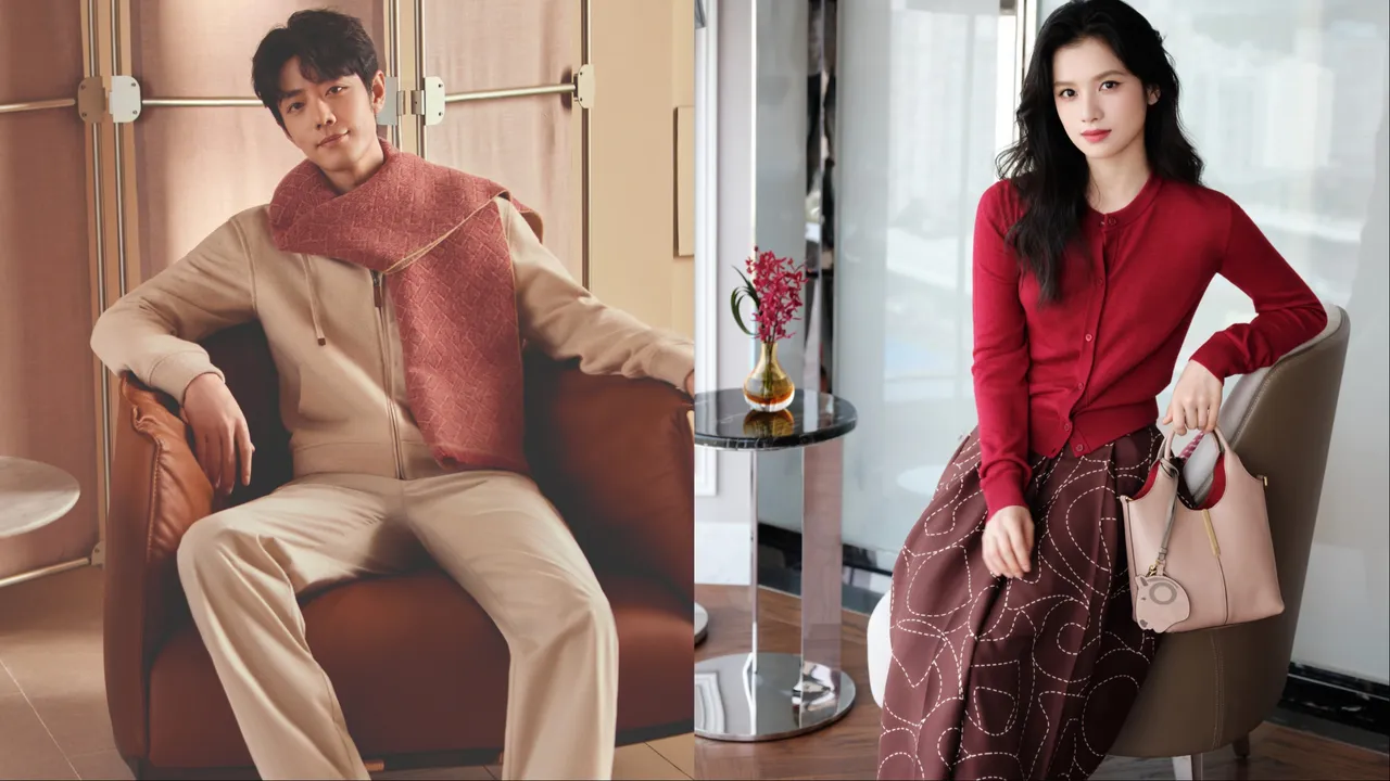 肖戰（左）張婧儀（右）出鏡TOD’S 2026年新春形象片。品牌提供