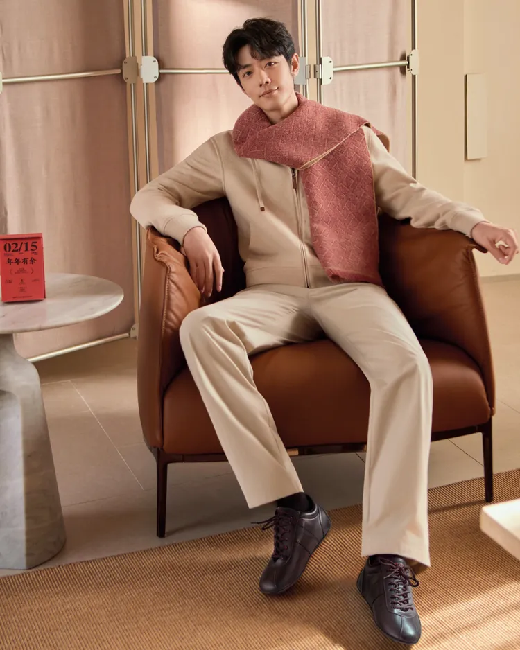 肖戰演繹TOD’S 2026年新春形象大片。品牌提供