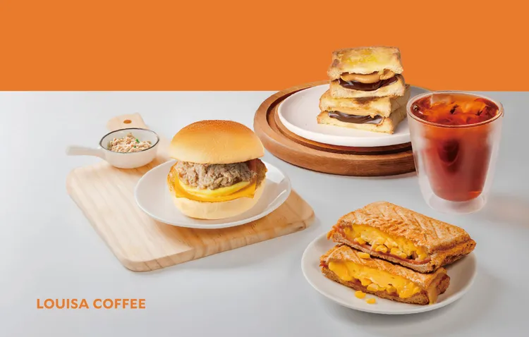 早餐選擇全面更新內容，推出6款適用品項包含法式花生巧克力吐司等。路易莎提供