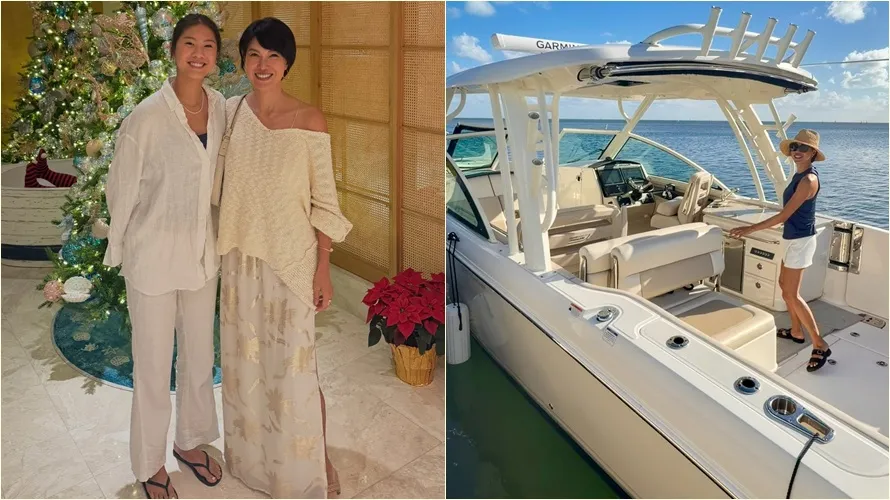 徐曉晰兒女已長大，顏值受到討論。翻攝自徐曉晰臉書