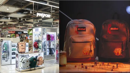 JanSport插旗信義區　經典麂皮包、《怪奇物語》聯名全回歸