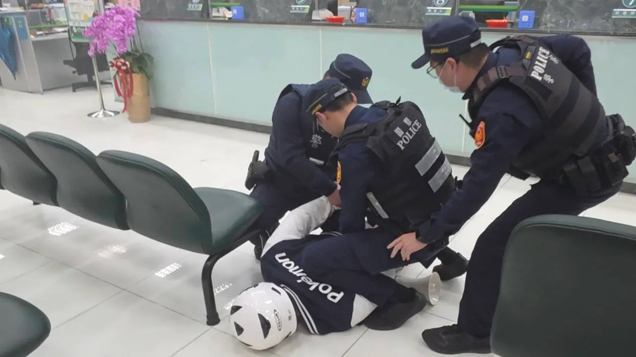 快打部隊壓制歹徒。翻攝畫面