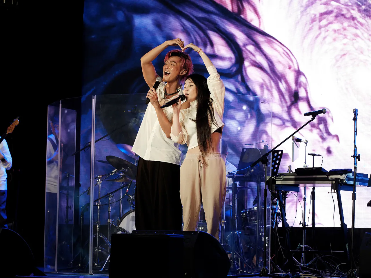 林俊逸與温嵐合體，讓台下觀眾笑得東倒西歪。媒體棧提供