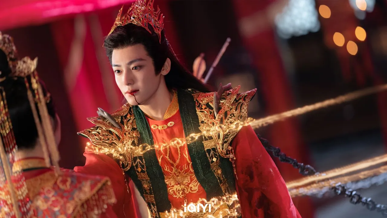 侯明昊大婚之日遭谭松韵竟持刀刺杀血溅喜堂。iQIYI爱奇艺国际版提供