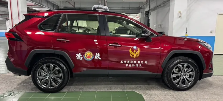 災情勘查車。新竹縣消防局提供