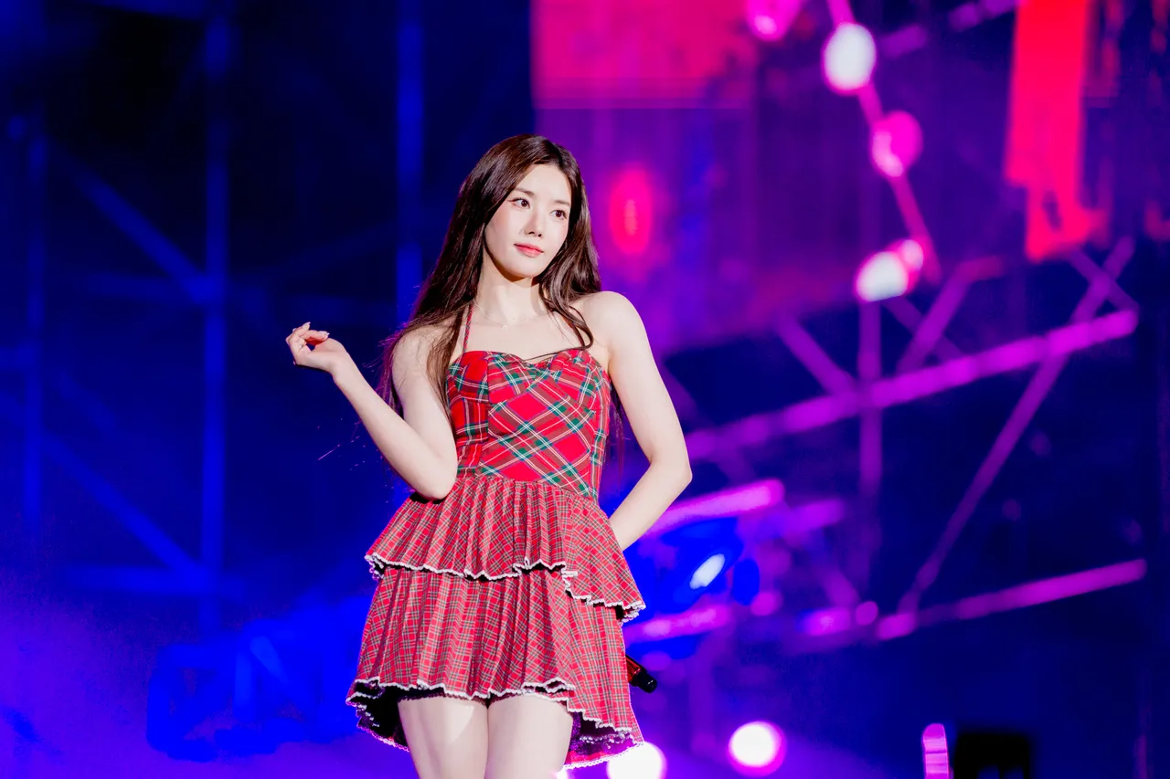 超高人氣的權恩妃KWON EUNBI，首度在臺灣跨年。翻攝畫面