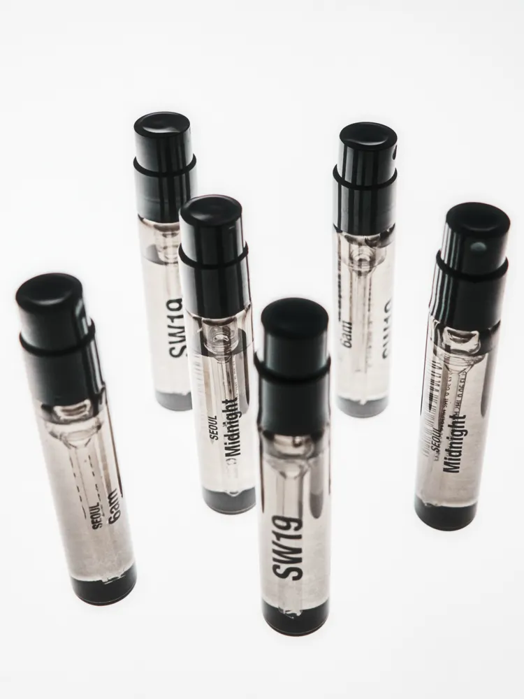 韓國人氣小眾香氛品牌SW19帶來全新首爾城市系列香氛，針管香各2ml／265元。品牌提供