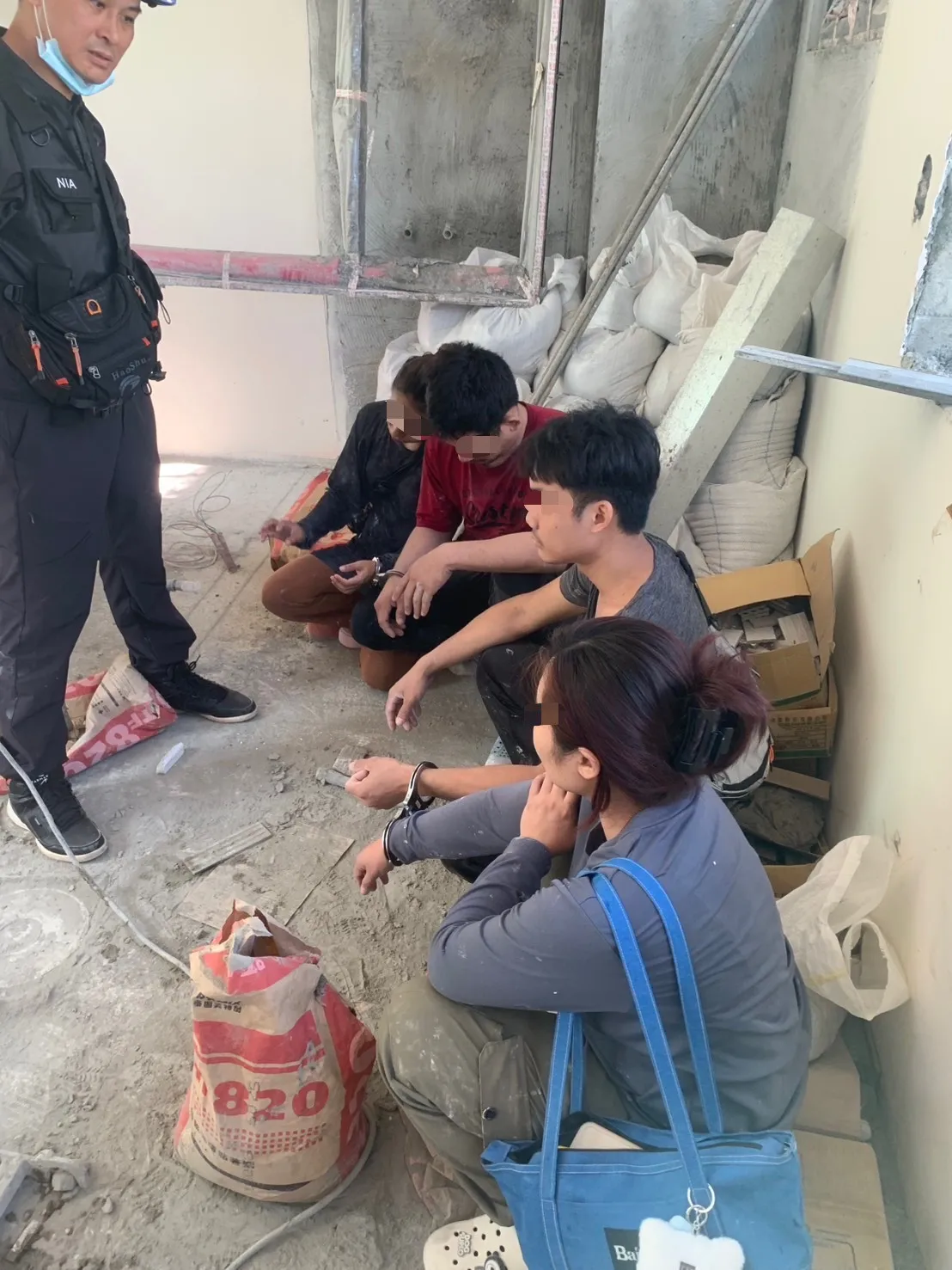 查獲逾期及失聯移工。新竹市專勤隊提供