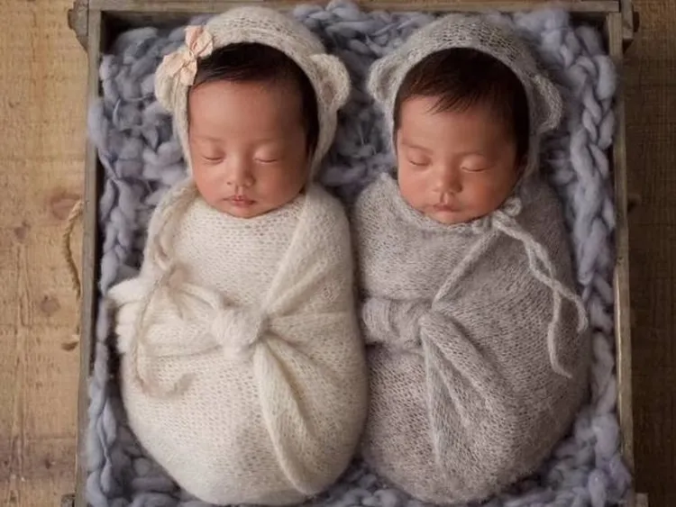 張雨綺2017年在美國生下龍鳳胎。翻攝楊天真微博