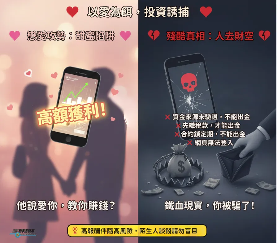 网路交友被拐投资初尝甜头　高雄男深信狠砸320万元这下惨了