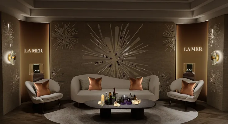 海洋拉娜冬季護膚會創世紀原晶燦金工坊。品牌提供