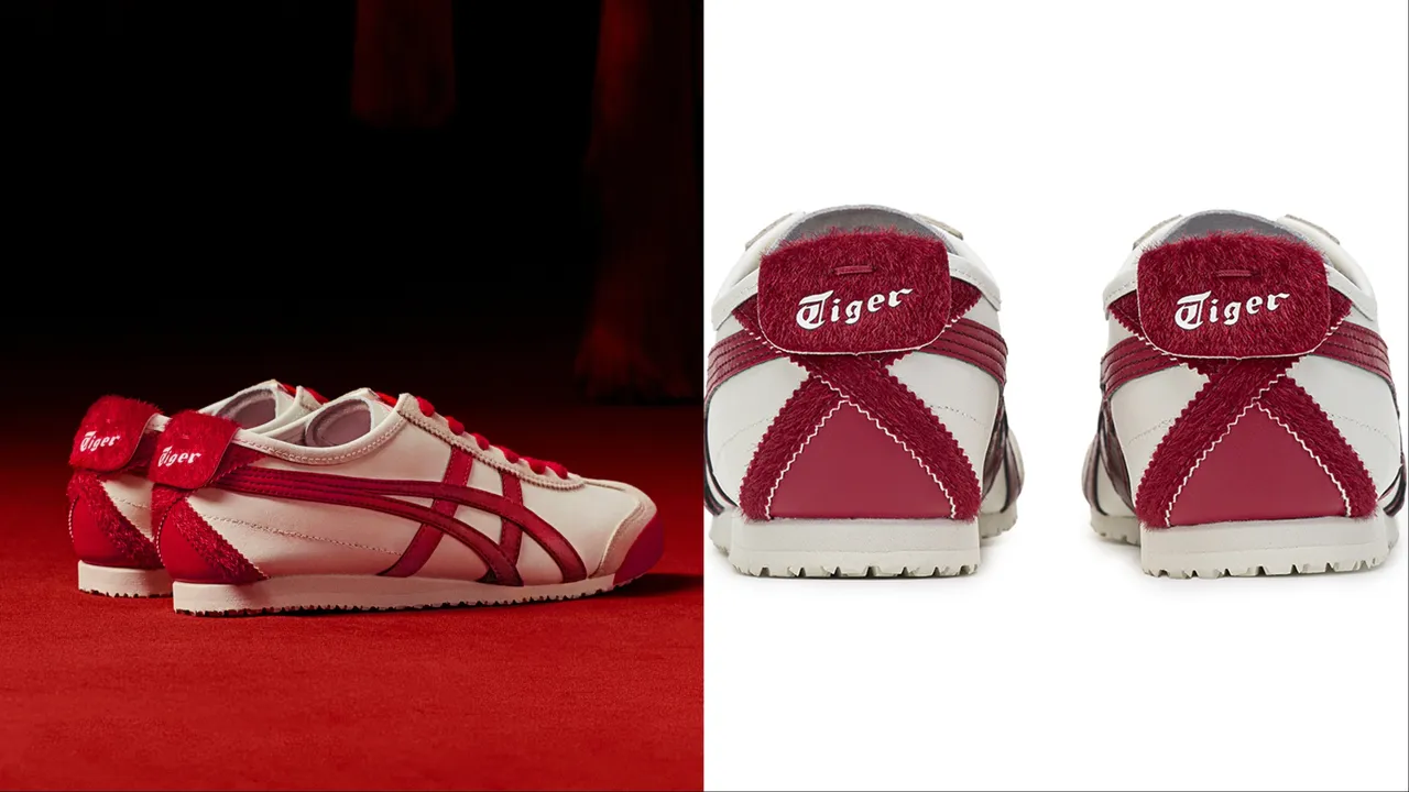 MEXICO 66 2026马年限定款于鞋尾拼接柔软的仿马毛材质。品牌提供 