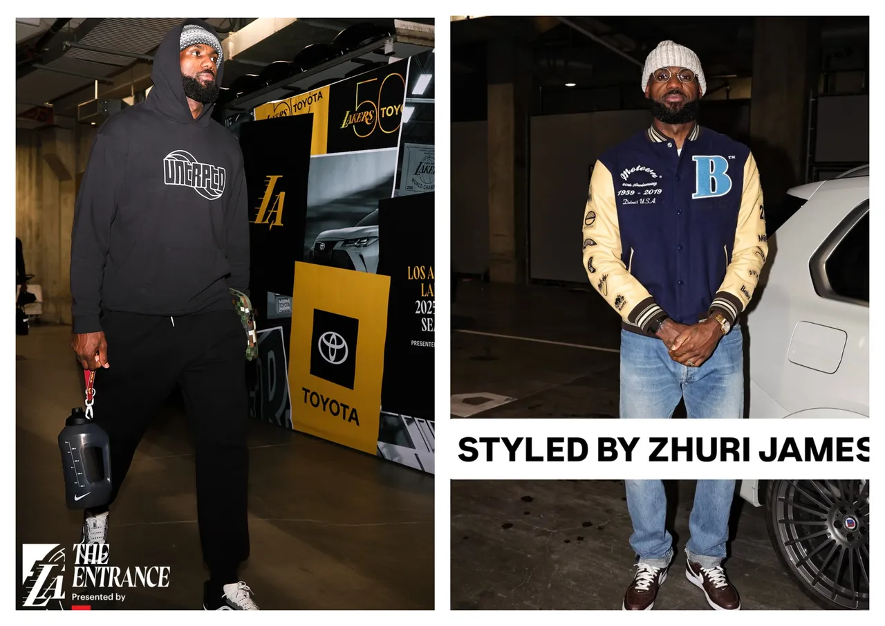 影｜「詹皇」赛前穿搭变「潮」了！背后造型师竟然是「她」