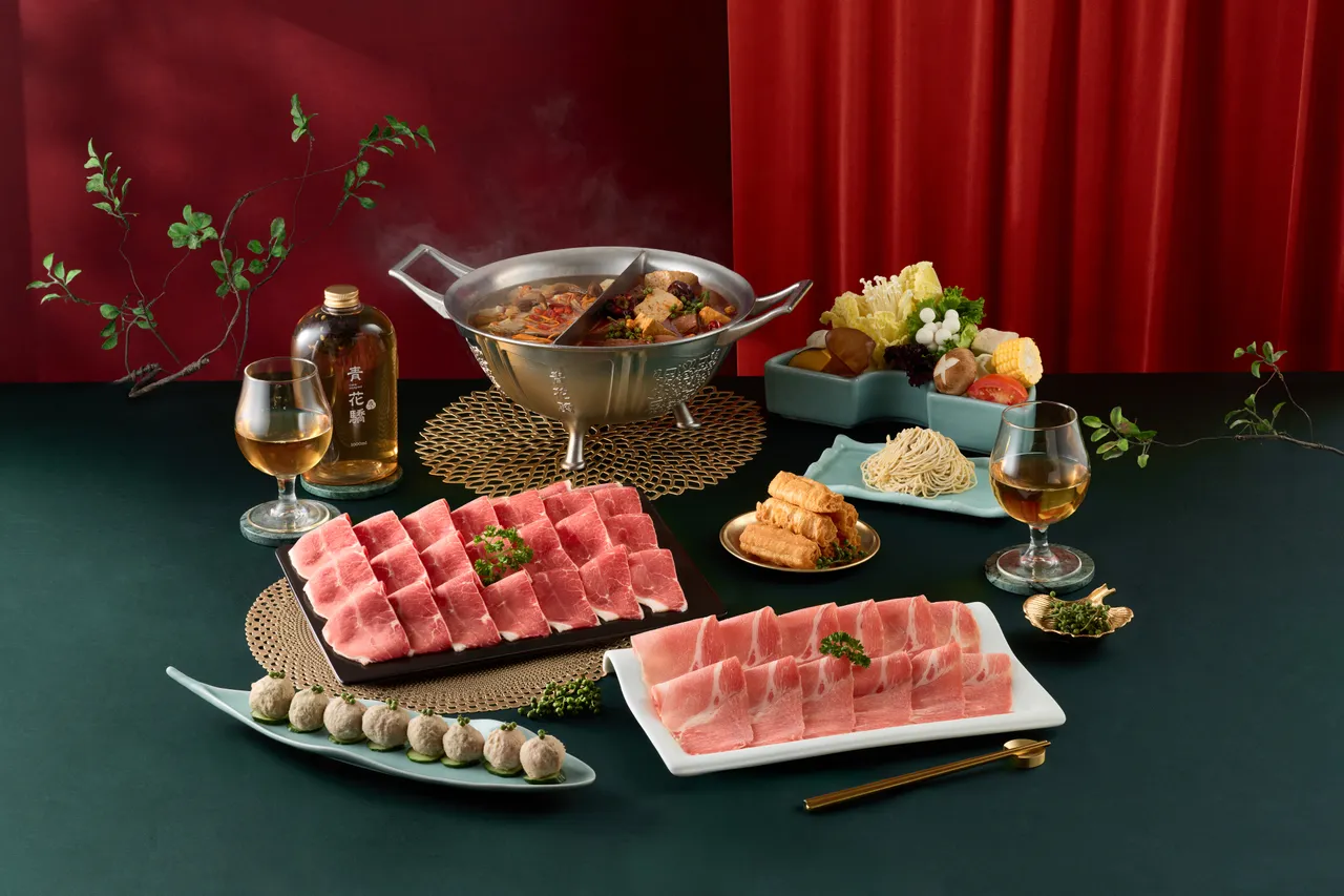 1月底前外帶指定套餐，再加菜特選豬梅花，在家開涮份量十足。王品集團提供