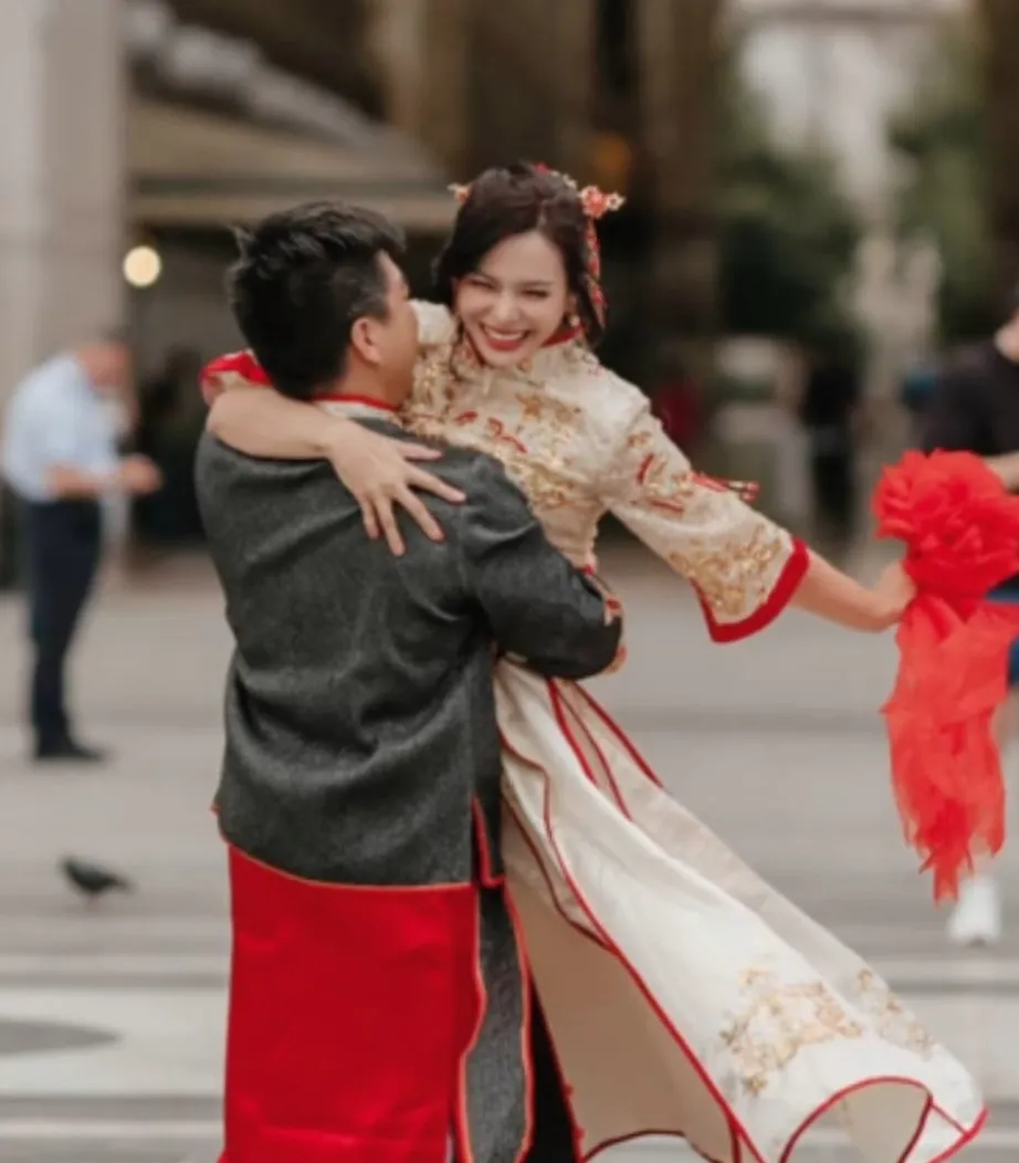 今天元旦，女星许钧钧晒中式婚纱照，宣布结婚了。翻摄许钧钧IG