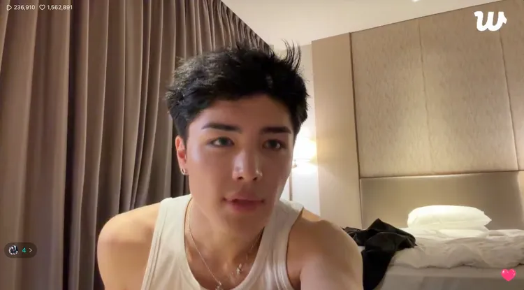 MAKI昨天在台北直播吸引23萬人次搶看。翻攝Weverse